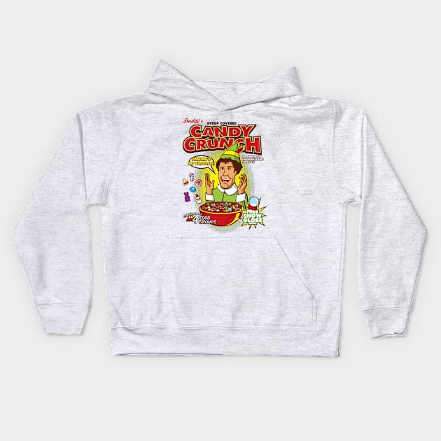 Buddy's Syrup Covered Candy Crunch Kids Hoodie by seren.sancler